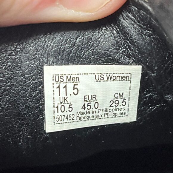 VANS Billy’s Bold NI SP Mixed Media Animal Print Orange Black Sneakers Mens 11.5 - Picture 8 of 8